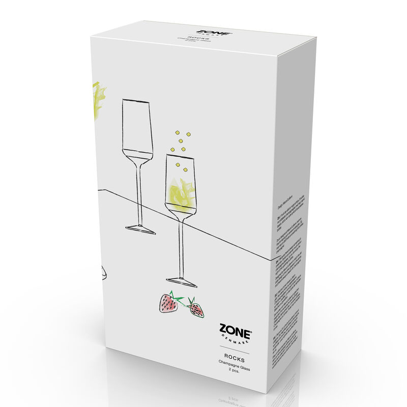 Rocks Champagneglas 2 stk. Rocks Champagneglas 2 stk.