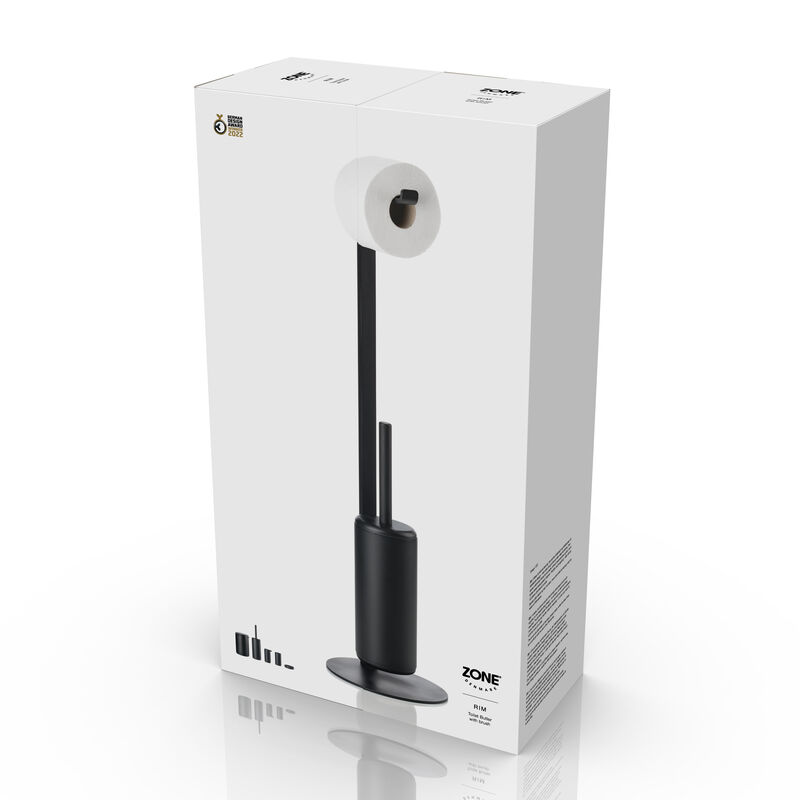 Rim Toilet Butler with Brush