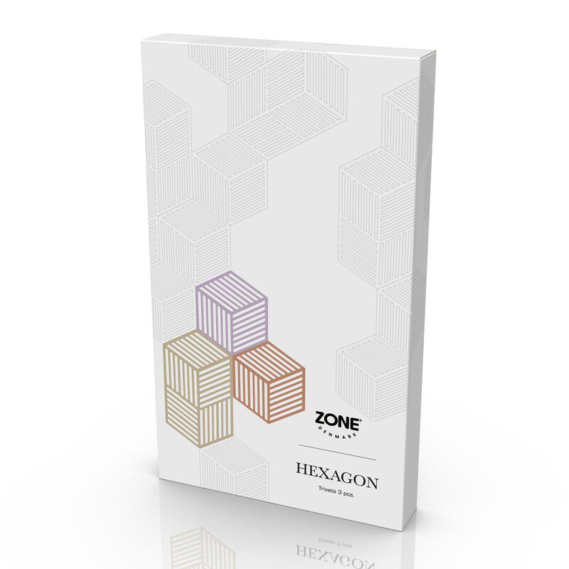 Hexagon Bordskåner 3 stk.
