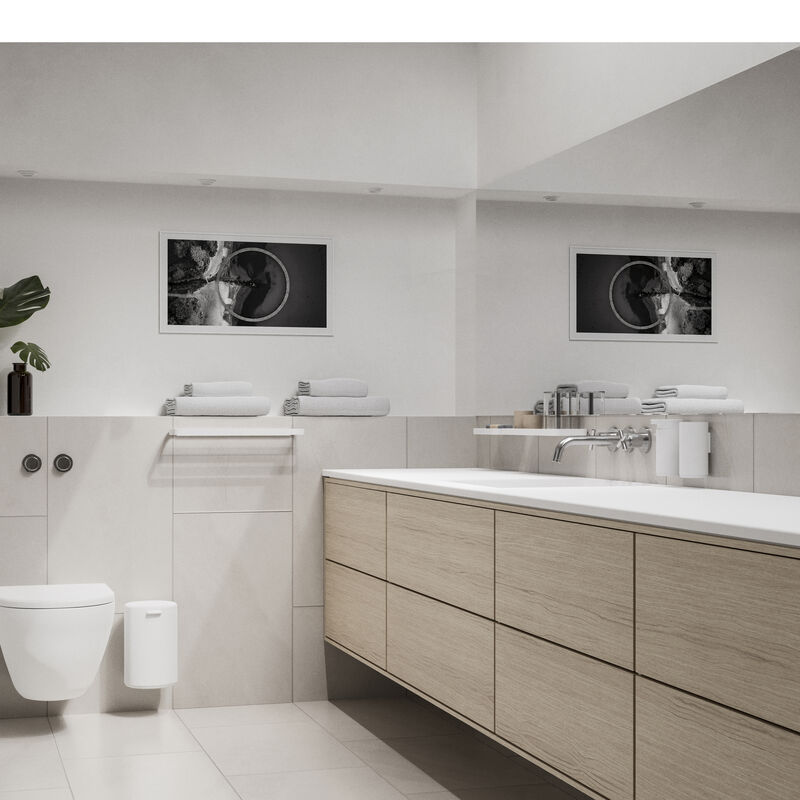 Rim Toilet paper storage for wall