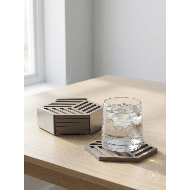 Hexagon Dessous de verre 6 pces
