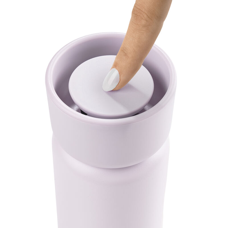 Singles Thermobecher mit zwei Deckeln