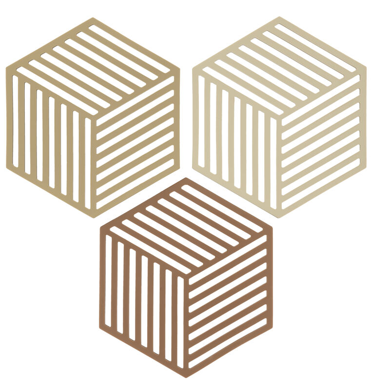 Hexagon Dessous-de-plat 3 pces