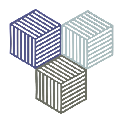 Hexagon Bordsk&aring;ner 3 stk.