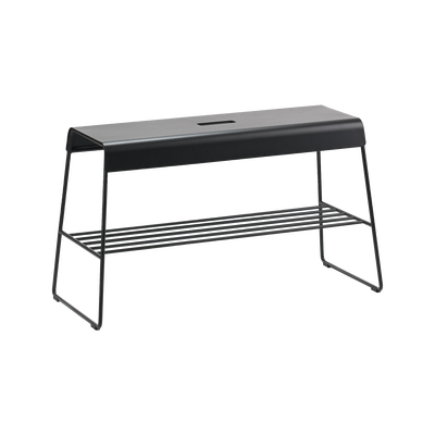 A-Bench Outdoor Bench with shelf