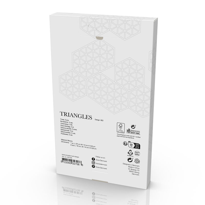 Triangles Trivet 3 pcs