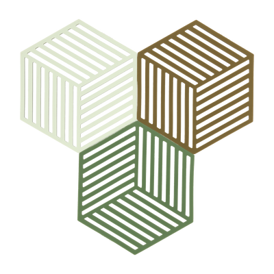 Hexagon Bordskåner 3 stk.