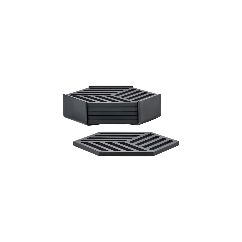 Hexagon Glasbrikker 6 stk.