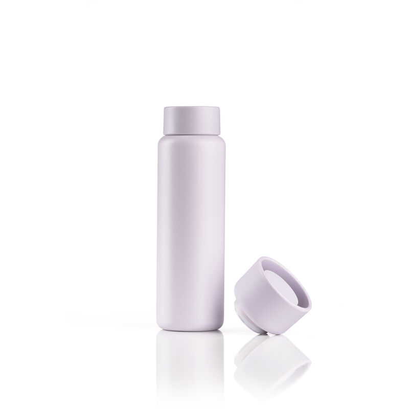 Singles Thermobecher mit zwei Deckeln