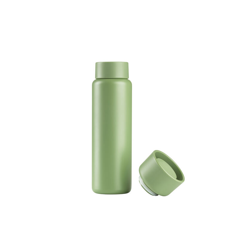 Singles Thermobecher mit zwei Deckeln