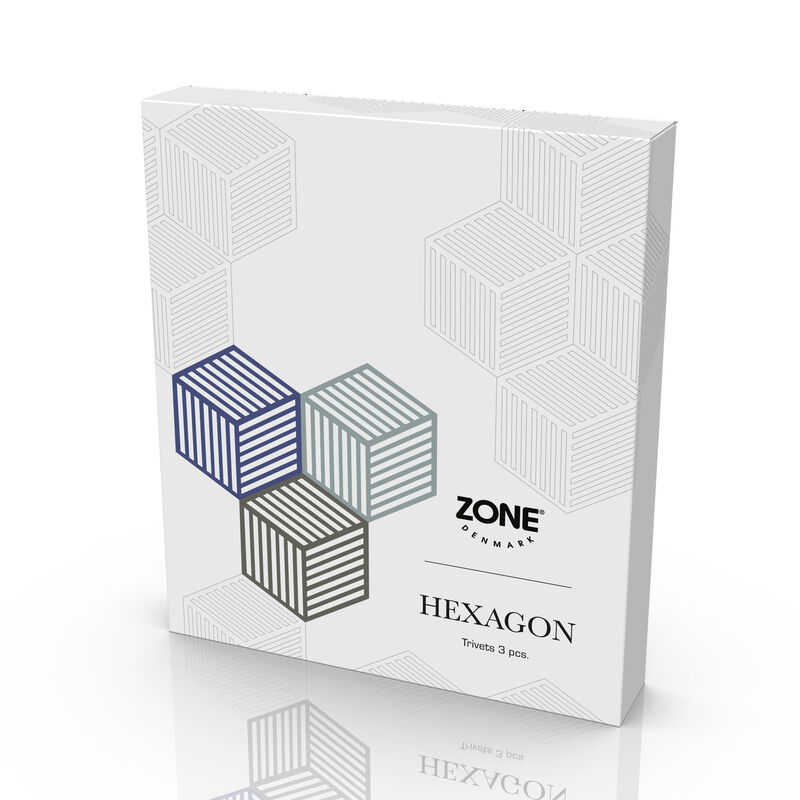 Hexagon Bordskåner 3 stk.
