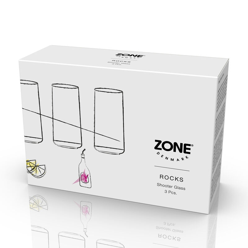 Rocks Verre a shooter 3 pces