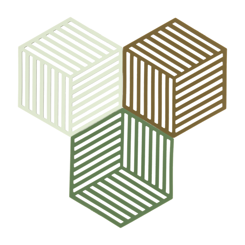Hexagon Untersetzer 3 Stck.