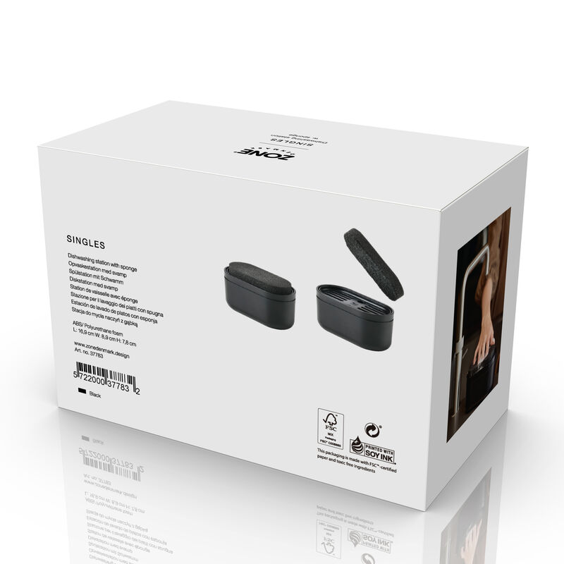 Singles Station de vaisselle a. &eacute;ponge 3 pieces