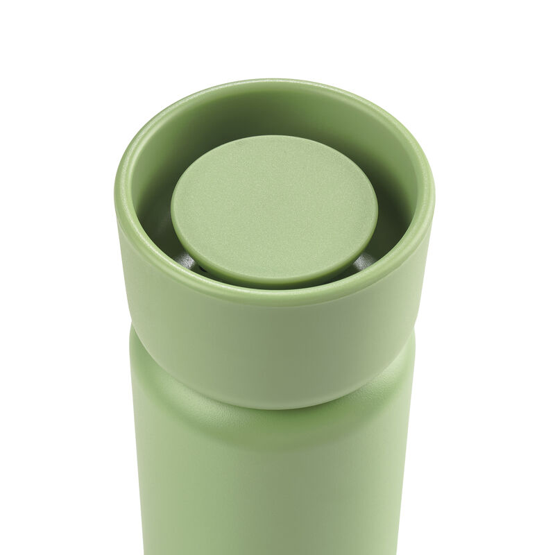 Singles Thermobecher mit zwei Deckeln