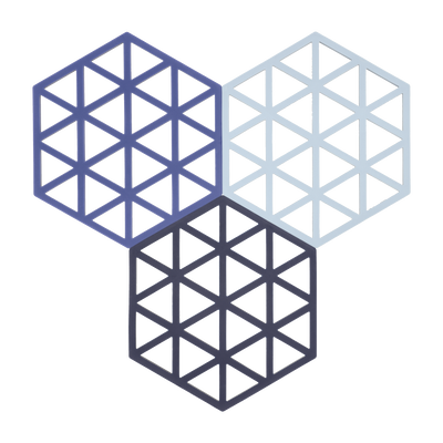 Triangles Bordsk&aring;ner 3 stk.