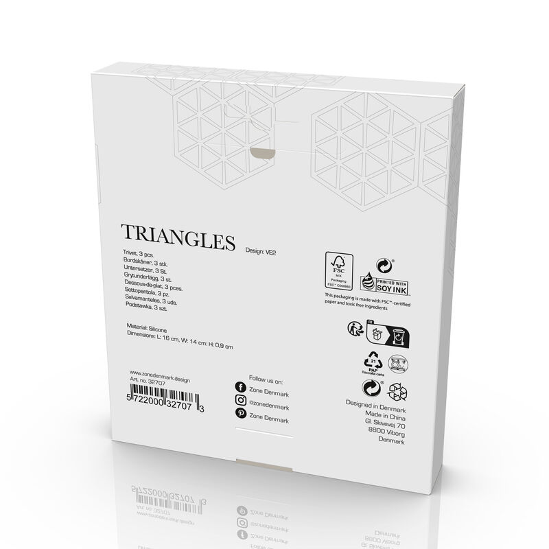 Triangles Trivet 3 pcs